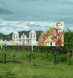 Matagalpa Schild am Stadteingang